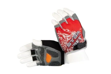 Unisex cycling gloves with gel padding – comfort and grip for every ride - Red/white