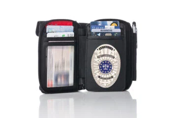 Leather wallet "Allround" investigator EU, engraving