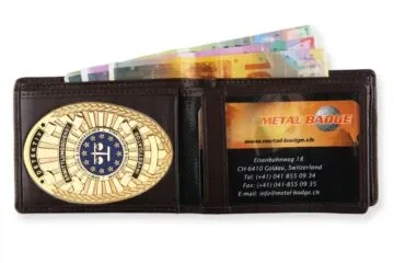 Leather wallet "Functional" investigator EU, engraving