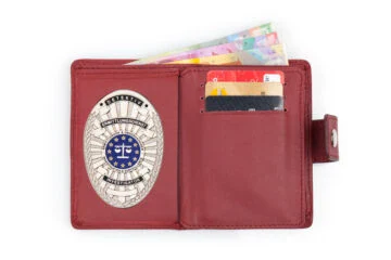 Leather wallet "Passion" investigator EU, engraving