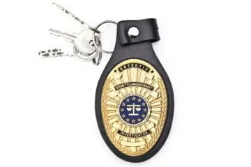 Leather wallet "Smart" investigator EU, engraving
