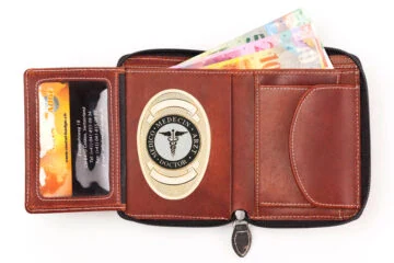 Leather wallet "Camouflage" Doctor