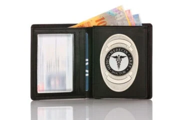 Leather wallet "Official" Doctor