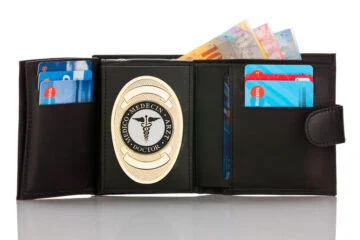 Leather wallet "Qualified - two in one" Doctor