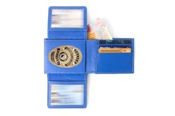 Leather case "Endurance" Police Line canton police Zurich