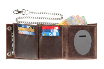 Leather wallet "Biker" (without badge)
