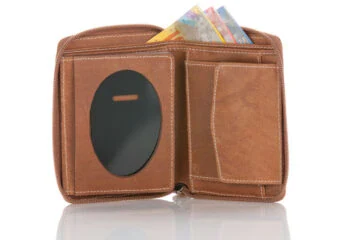 Leather wallet "Supreme" (without badge)
