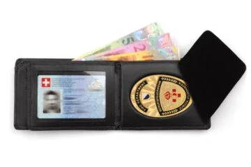 Leather wallet "Quantum" Fire Brigade Zurich Airport