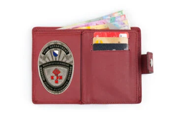 Leather wallet "Passion" Fire Brigade Zurich Airport