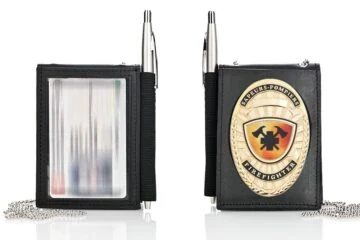 Leather wallet "Secure" Firefighter, engraving
