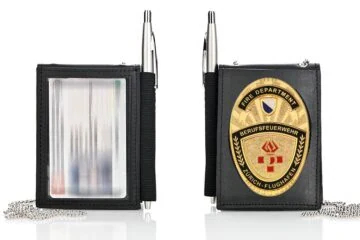 Leather wallet "Secure" Fire Brigade Zurich Aiport