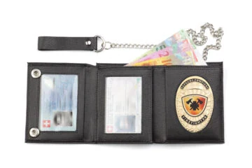 Leather wallet "Casual" Firefighter, engraving