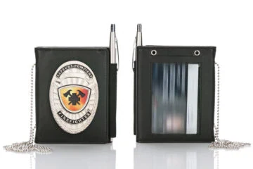 Leather wallet "Classic" Firefighter, engraving