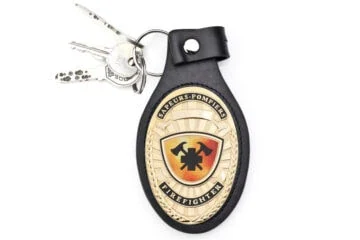 Leather wallet "Smart" Firefighter, engraving