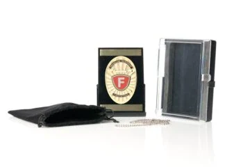 Multiple Holder Badge Volunteer Fire Brigade, engraving possibility
