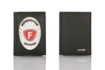 Leather wallet "Basic" Volunteer Fire Brigade, engraving