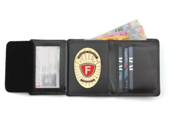 Leather wallet "Global" Volunteer Fire Brigade, engraving
