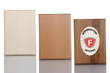 Wood for mounting Volunteer Fire Brigade, engraving