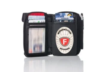 Leather wallet "Allround" Volunteer Fire Brigade, engraving