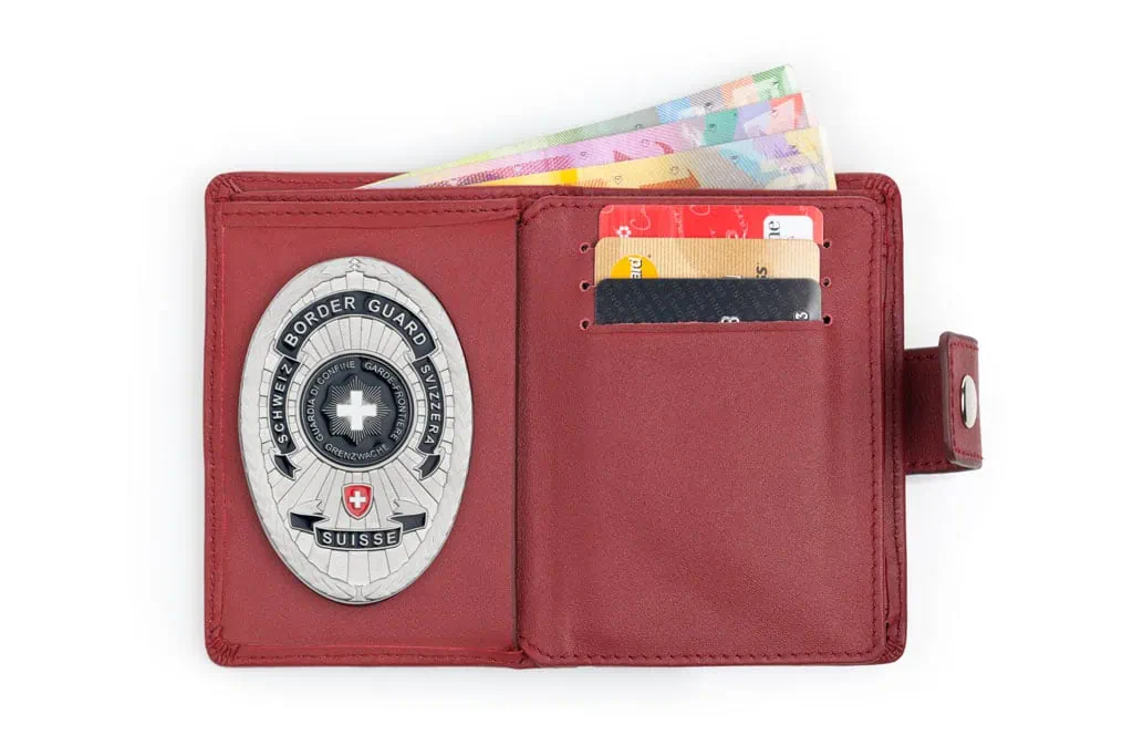 Products grenzwache ch etui rot badge Metal Badge