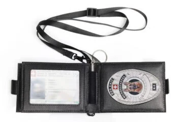"Blue Line" leather pouch Dog Handler