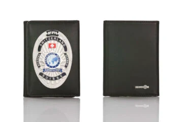 Leather wallet "Basic" IFPA Foreigner Police Switzerland