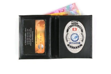 Leather wallet "Business" IFPA Foreigner Police Switzerland