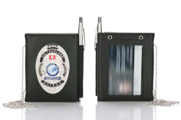 Leather wallet "Classic" IFPA Foreigner Police Switzerland