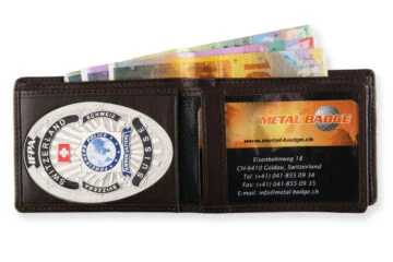 Leather wallet "Functional" IFPA Foreigner Police Switzerland