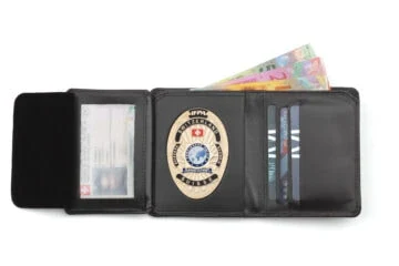 Leather wallet "Global" IFPA Foreigner Police Switzerland