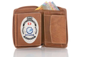 Leather wallet "Supreme" IFPA Foreigner Police Switzerland