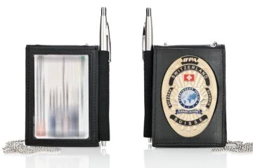 Leather wallet "Secure" IFPA Foreigner Police Switzerland