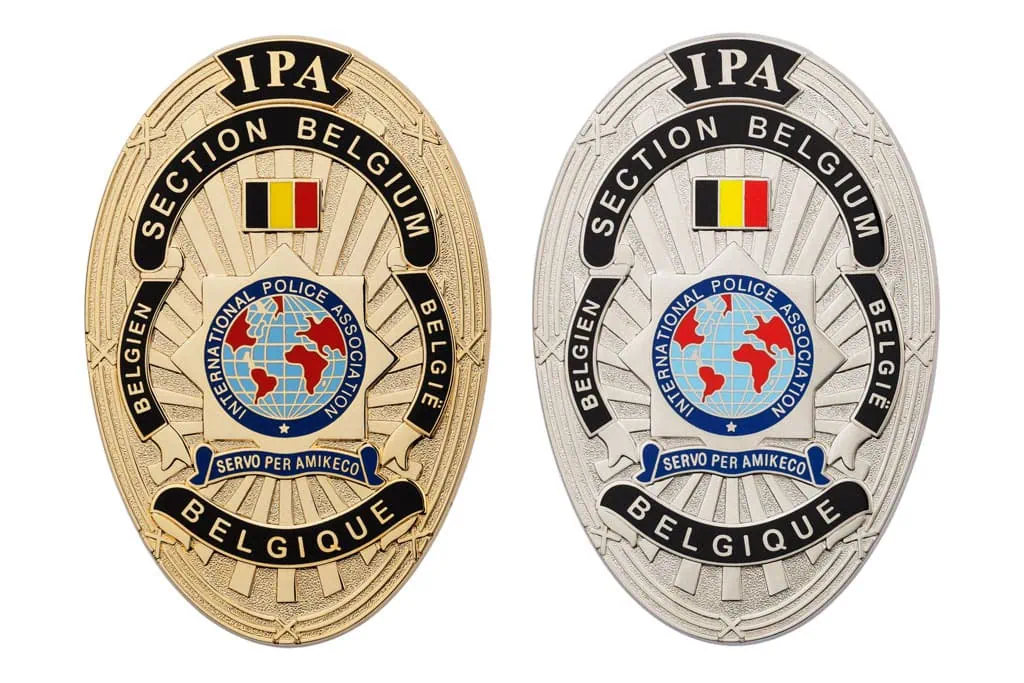 Our references ipa belgien Metal Badge