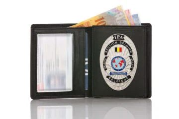 Leather wallet "Official" IPA Belgium