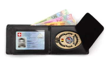 Leather wallet "Quantum" IPA Belgium