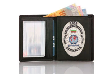 Leather wallet "Official" IPA Bulgaria