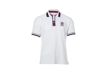 Men's white Polo shirt with IPA Logo