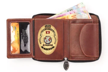 Leather wallet "Camouflage" IPA Switzerland