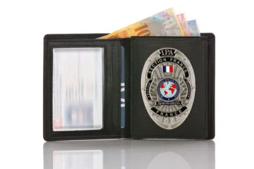 Leather wallet "Official" IPA France