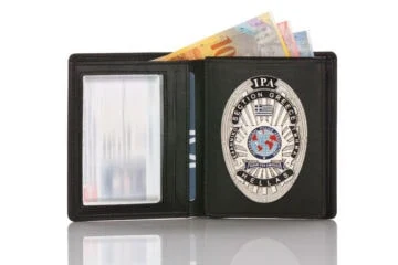 Leather wallet "Official" IPA Greece