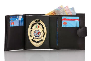 Leather wallet "Qualified - two in one" IPA Italy