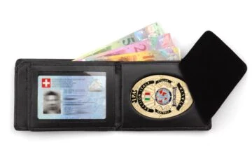 Leather wallet "Quantum" IPA Italy