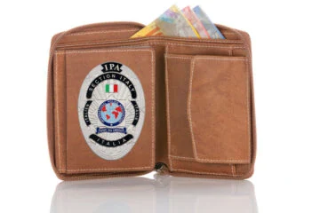 Leather wallet "Supreme" IPA Italy