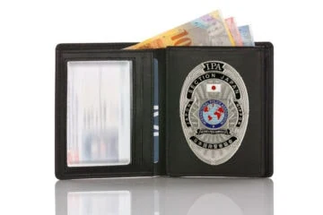 Leather wallet "Official" IPA Japan