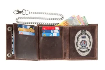 Leather wallet "Biker" IPA New Zealand