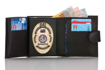 Leather wallet "Qualified - two in one" IPA New Zealand