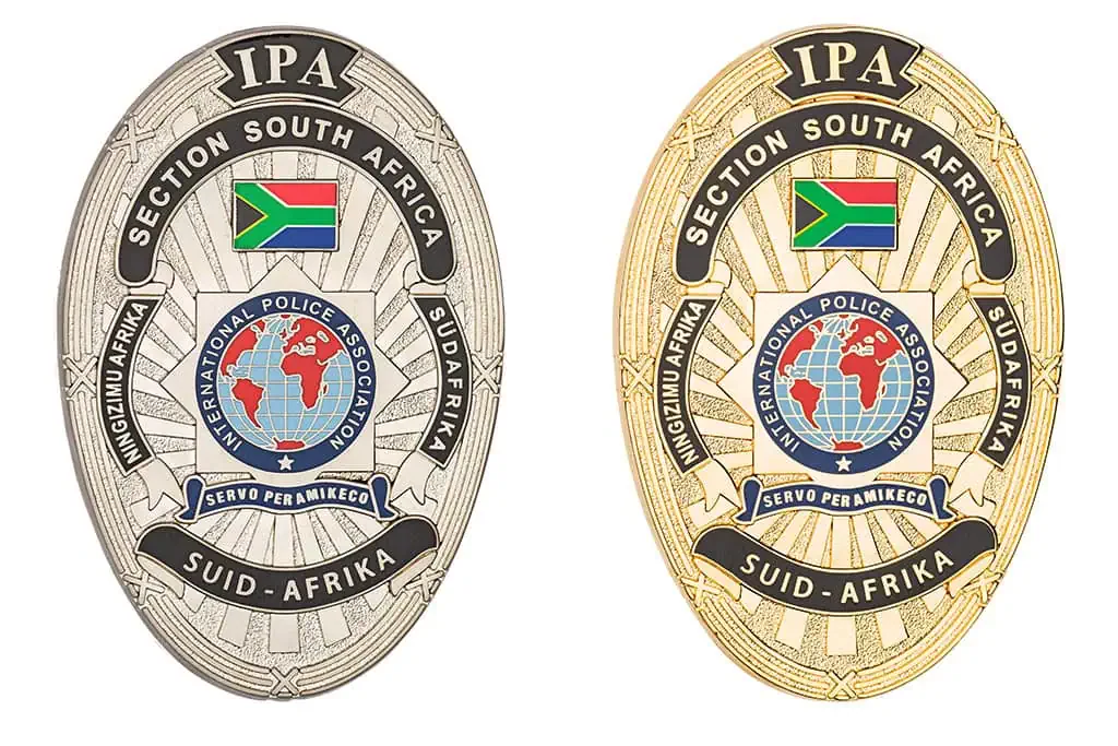 Our references Ipa Sudafrica Metal Badge