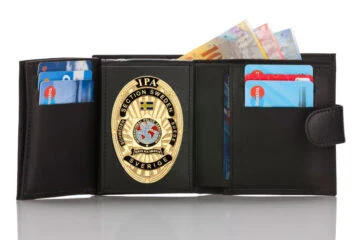 Leather wallet "Qualified - two in one" IPA Sweden