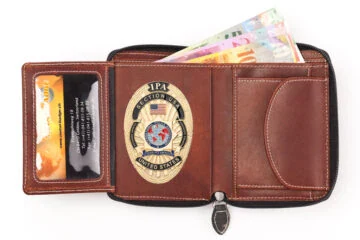 Leather wallet "Camouflage" IPA USA