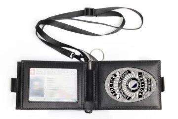 "Blue Line" leather pouch Canton Police Zurich